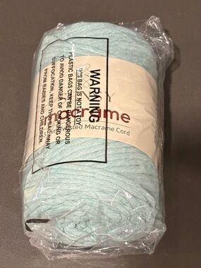 Mint Macrame 100% Cotton Cord. New!